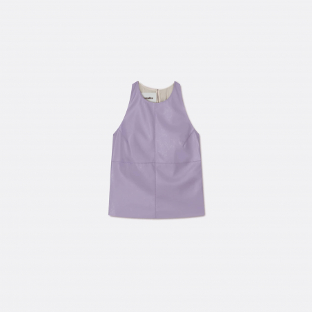 Teza OKOBOR™ Alt-leather Sleeveless Top