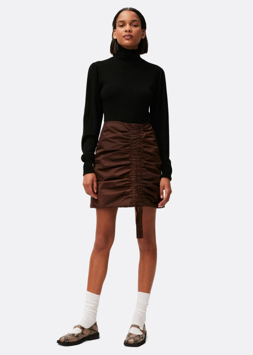 Nylon Mini Skirt