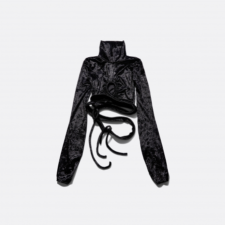 Ottolinger Velvet Wrap Loop Top