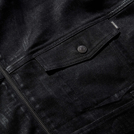 Ottolinger Cropped Belt Denim Paint Jacket