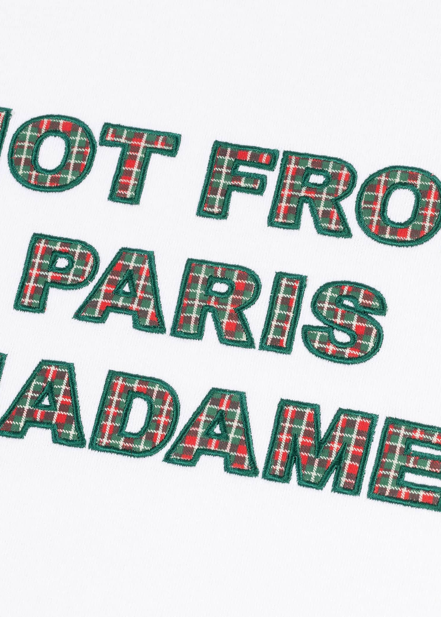 Drôle de Monsieur ’T-Shirt Slogan Tartan’ T-shirt