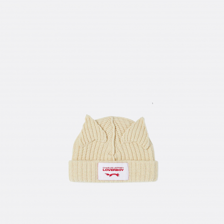 Charles Jeffrey LOVERBOY Chunky Ears Beanie - ECRU