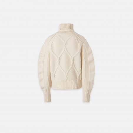 LVIR Cable Volume Sleeve Turtle Neck Sweater LVIR Cable Volume Sleeve Turtle Neck Sweater