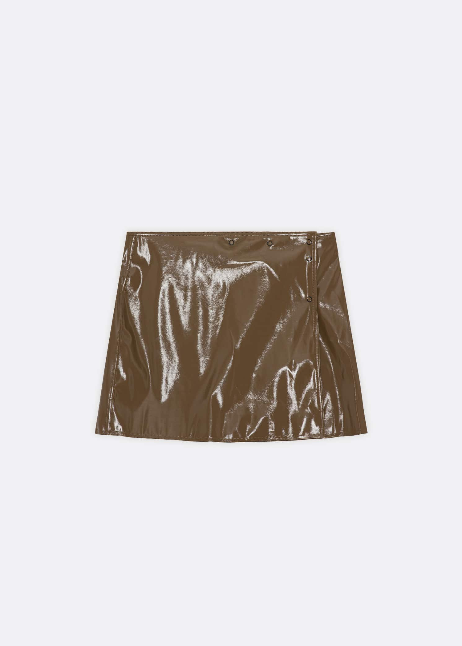 Ganni Patent Mini Skirt