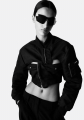 Coperni Cut-Out Cropped Bomber Jacket