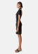 Coperni Asymmetric Draped Jersey Kjole