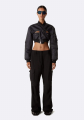 Coperni Cut-Out Cropped Bomber Jacket