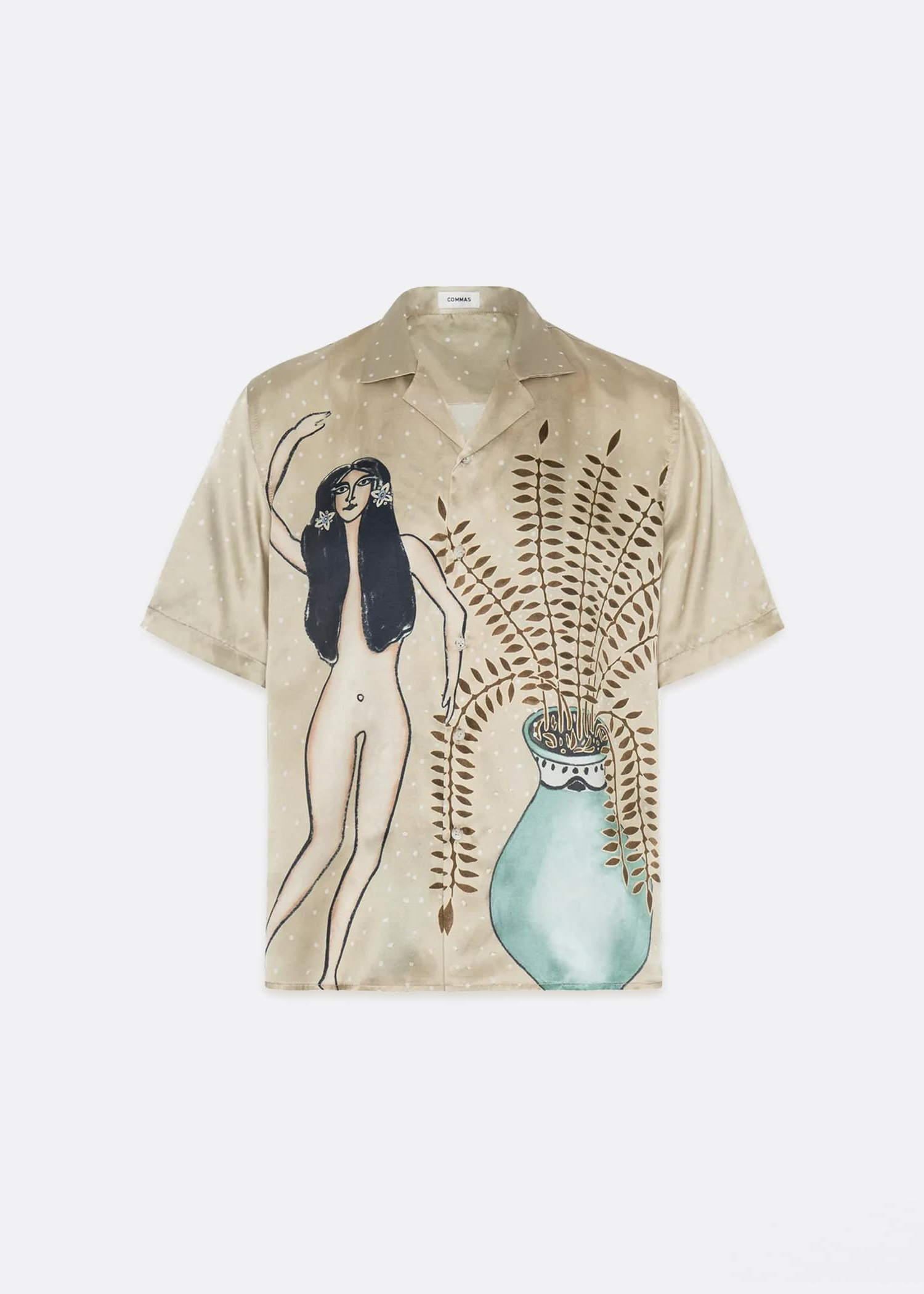 COMMAS 'Woman And Fern' Silk Shirt