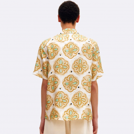 COMMAS Painted Flower Silk Shirt