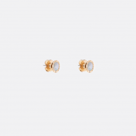 Marc Jacobs The Medallion Mother Of Pearl Earrings