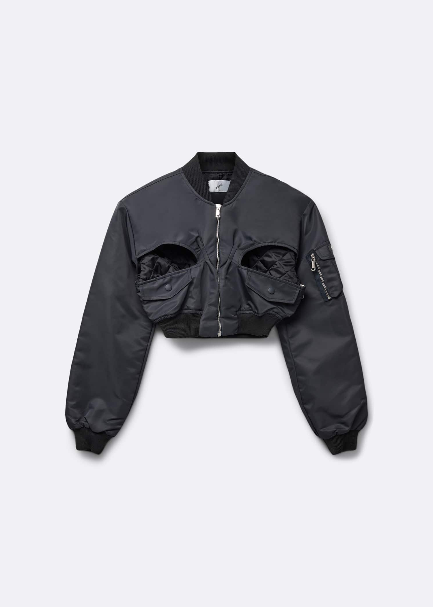 COPERNI Cut-Out Cropped Bomber Jacket