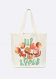 JW Anderson Canvas Tote Bag With Apple Print