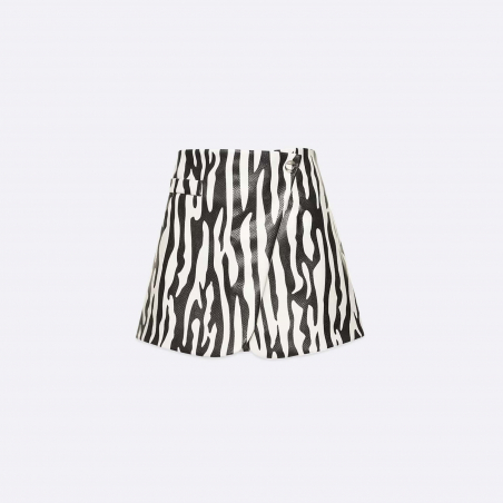 Coperni Zebra Print Mini Skirt