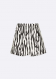 Coperni Zebra Print Mini Skirt