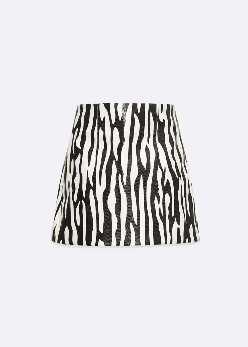 Zebra Print Mini Skirt