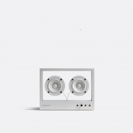 Transparent Small Speaker, White