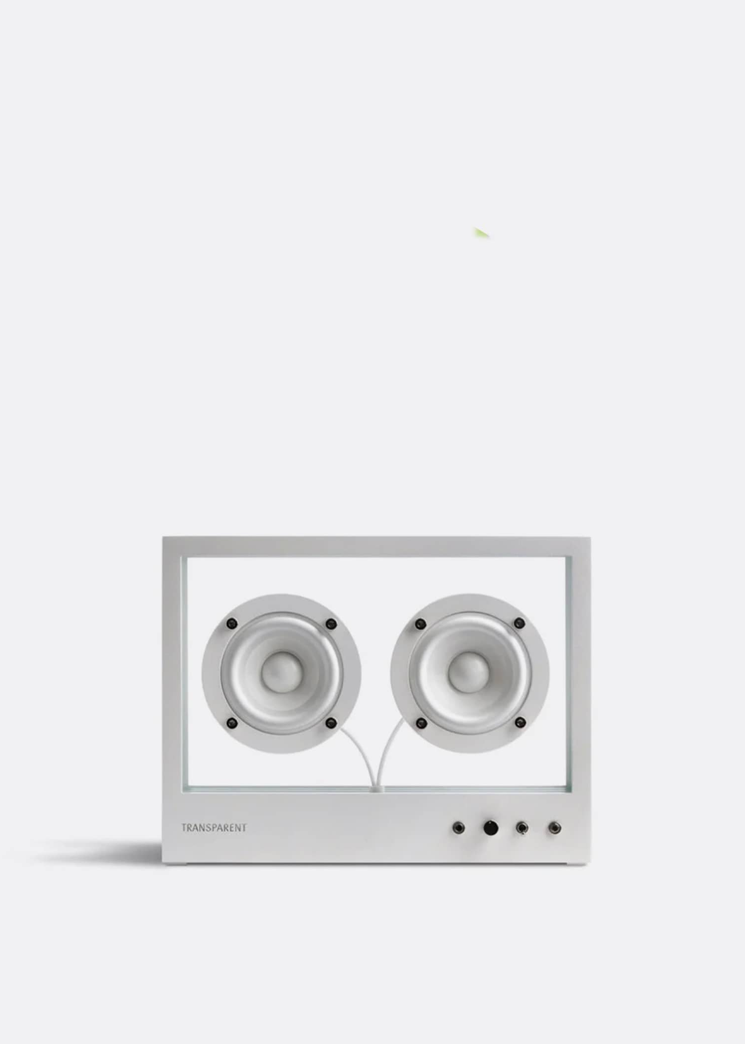 Transparent Small Speaker, White