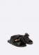 JW Anderson Black Chain Link Flat Sandals