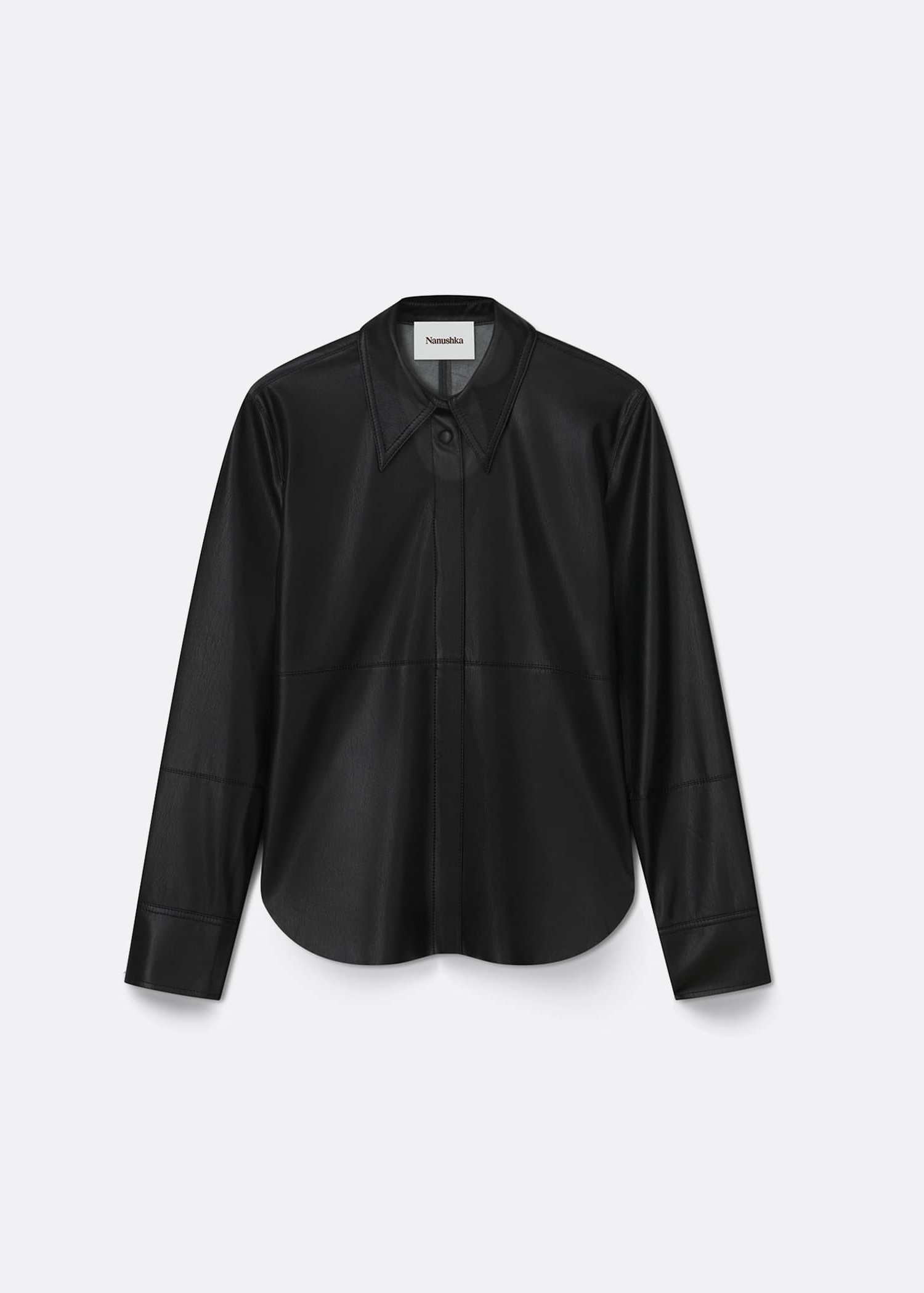 Nanushka Naum OKOBOR™ Alt-leather Skjorte
