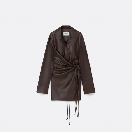 Xaviera OKOBOR™ Alt-Leather Mini Dress