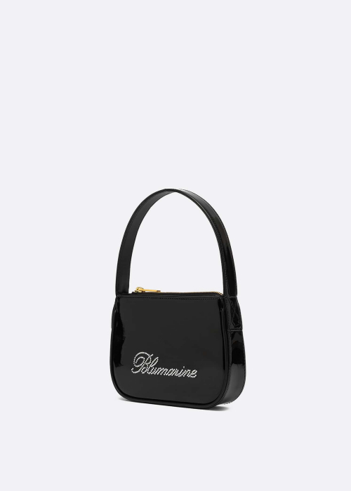 Patent Rhinestone Logo Taske
