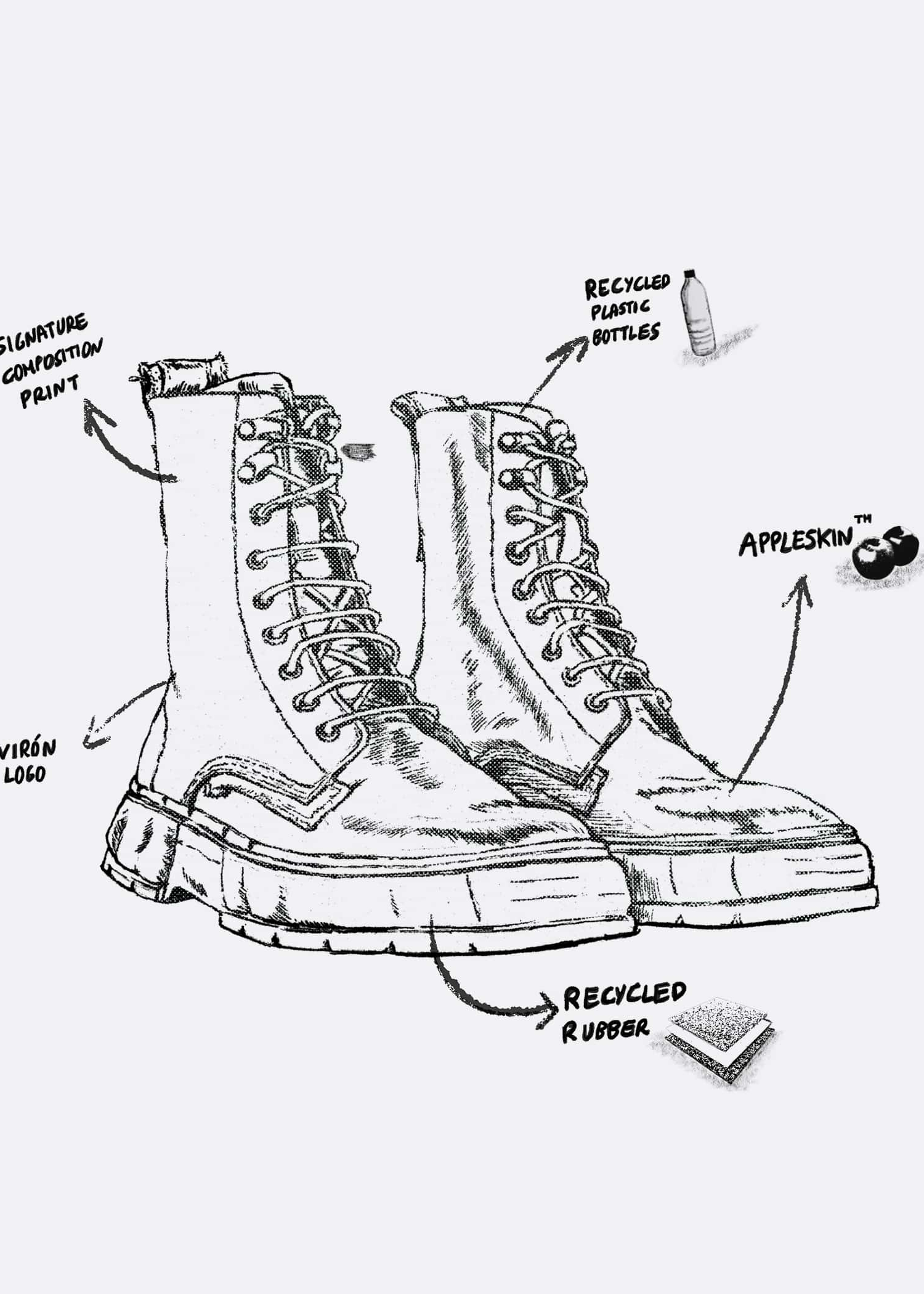 Virón 1992 Black Apple Boots