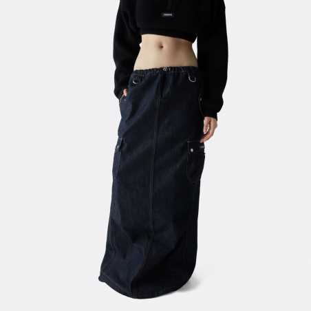 Coperni Denim Cargo Maxi Skirt