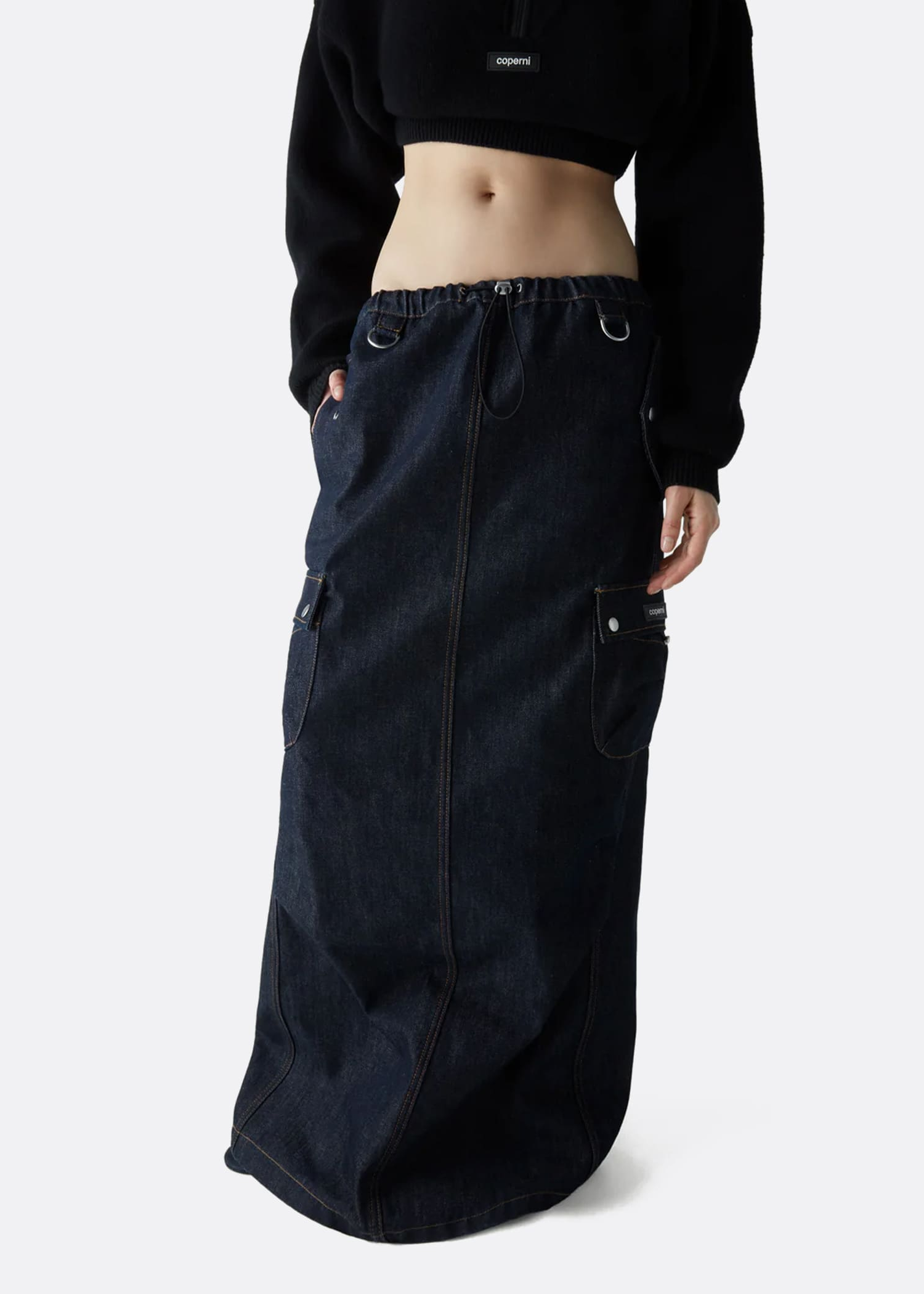 Coperni Denim Cargo Max-Nederdel