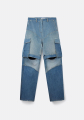 SRVC Service Recycled Denim Cargo Trousers