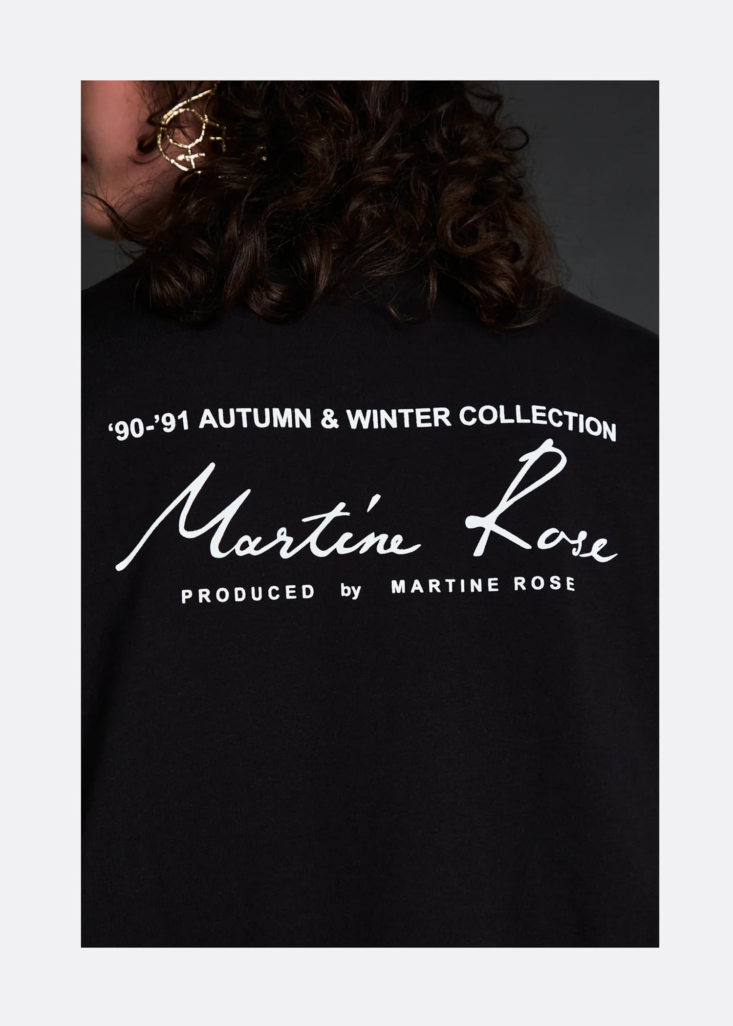 Martine Rose Sort Funnel Neck Logo Bluse