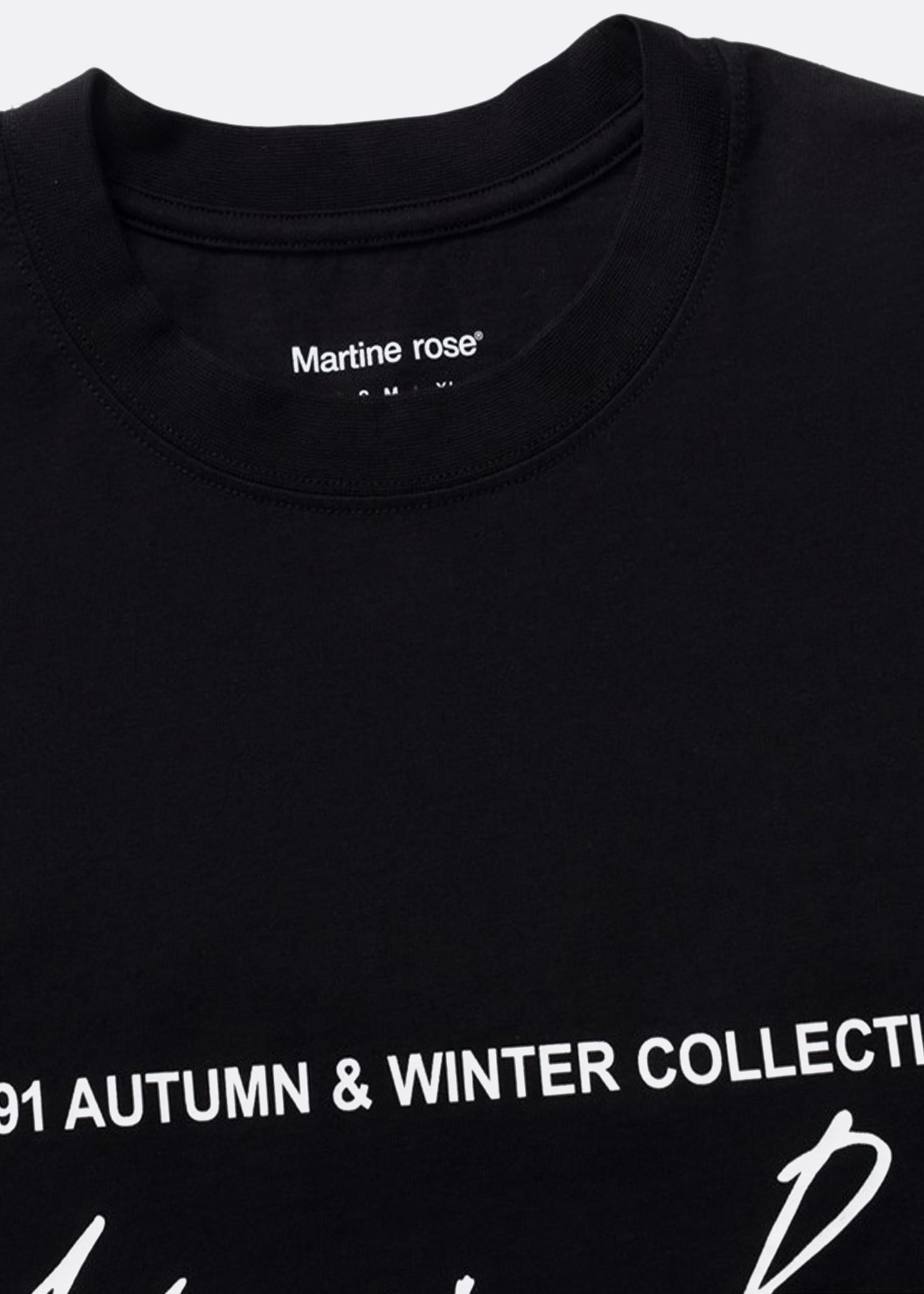 Martine Rose Classic S/S Black T-Shirt