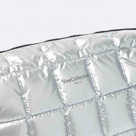 VeeCollective Porter Pouch Silver Metallic Bag
