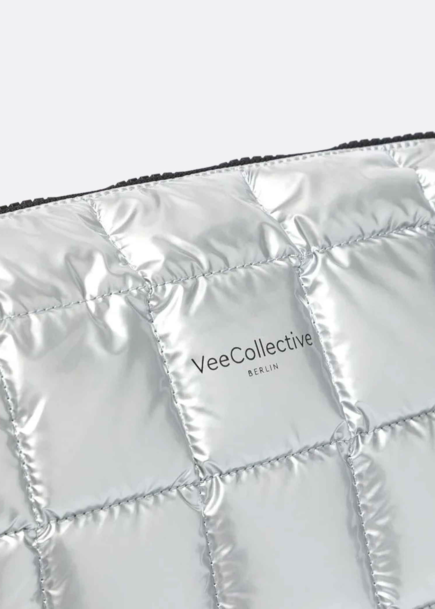 VeeCollective Porter Pouch Silver Metallic Bag