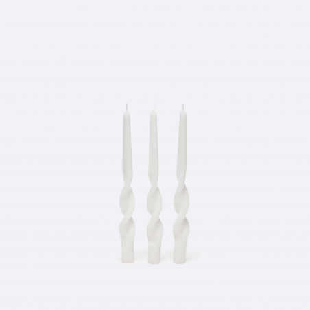 MÆGEN Candle Twist Taper Candles, 3 Pack