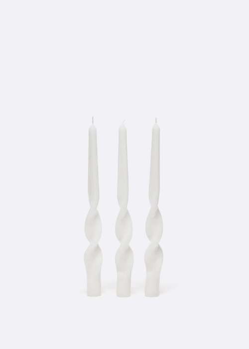 Twist Taper Candles, 3 Pack