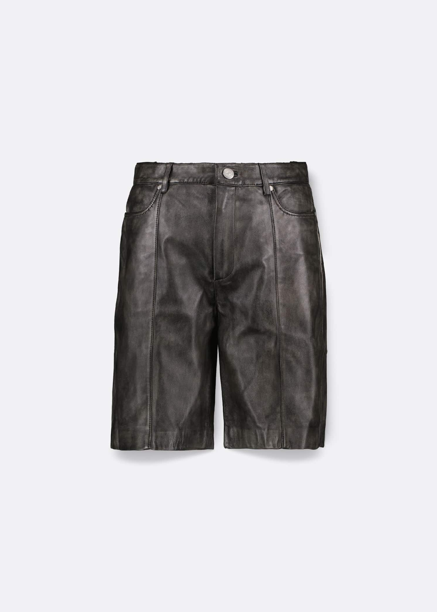 Han Kjøbenhavn Washed Leather Shorts