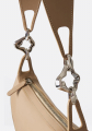 Published By Ruby's Club Bag Taupe and Chrome