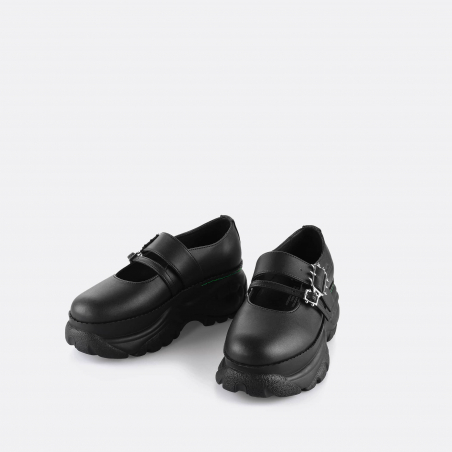 Virón shoes Morph Black Corn Mary Janes