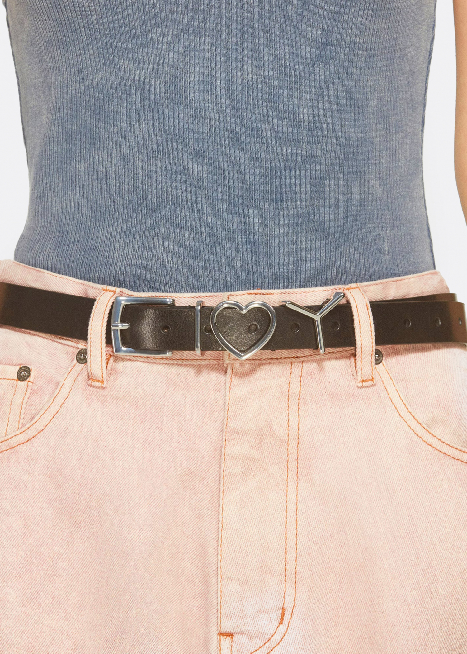 Y/project Black Y Heart Belt