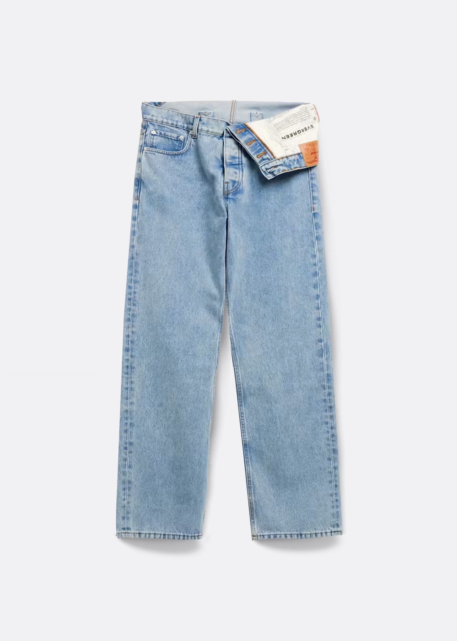 Y/Project Evergreen Asymmetric Jeans