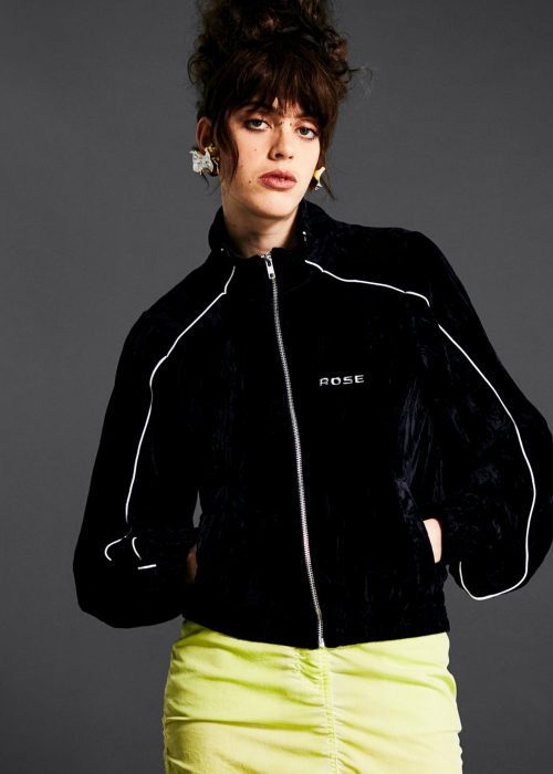 Shrunken Sports Track Jacket