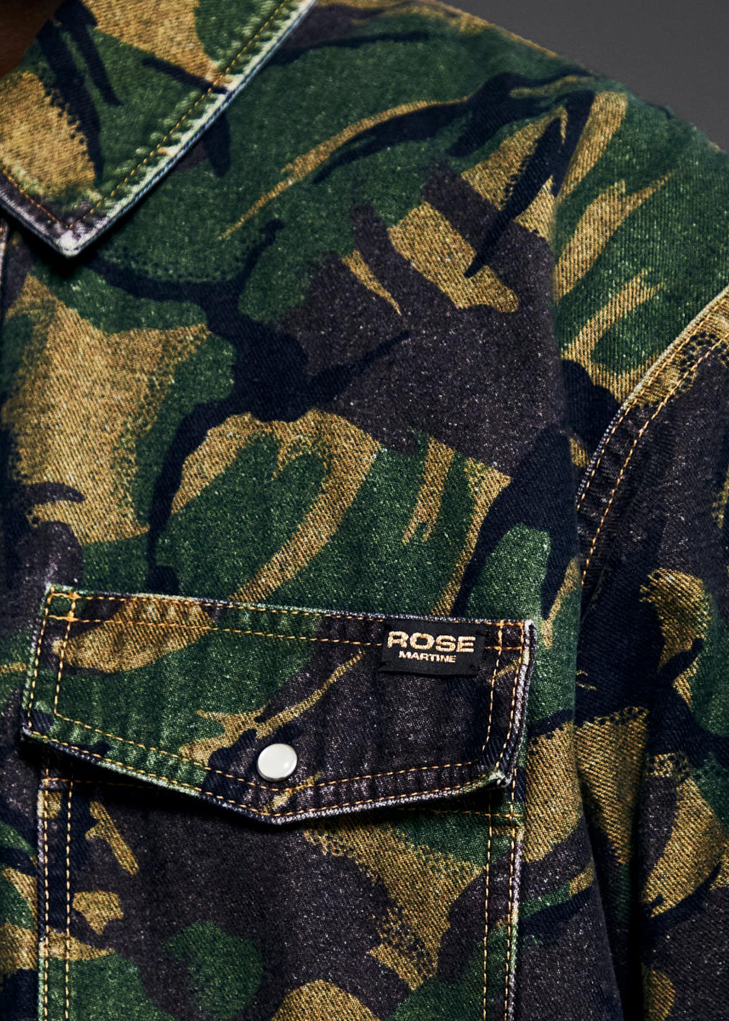 Martine Rose Reversible Camo Skjorte