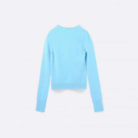 Marine Serre Moon Logo Knit Fitted Sweater