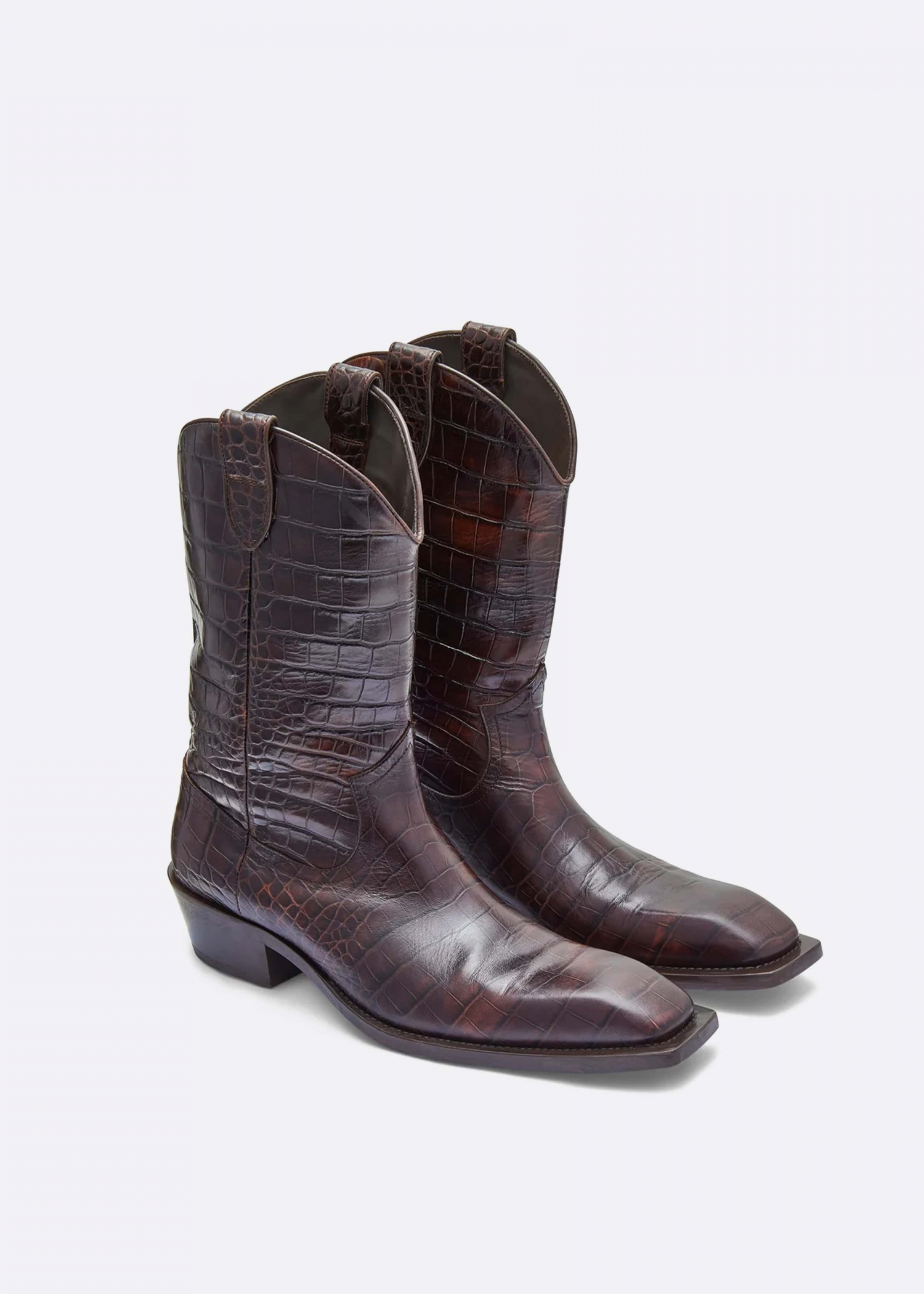 ELLIS-ROSCH__0003_Brown Snake Cowboy Boots