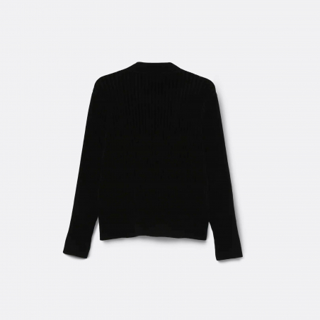 ELLIS-ROSCH__0007_Chenille V-neck Jumper_Black