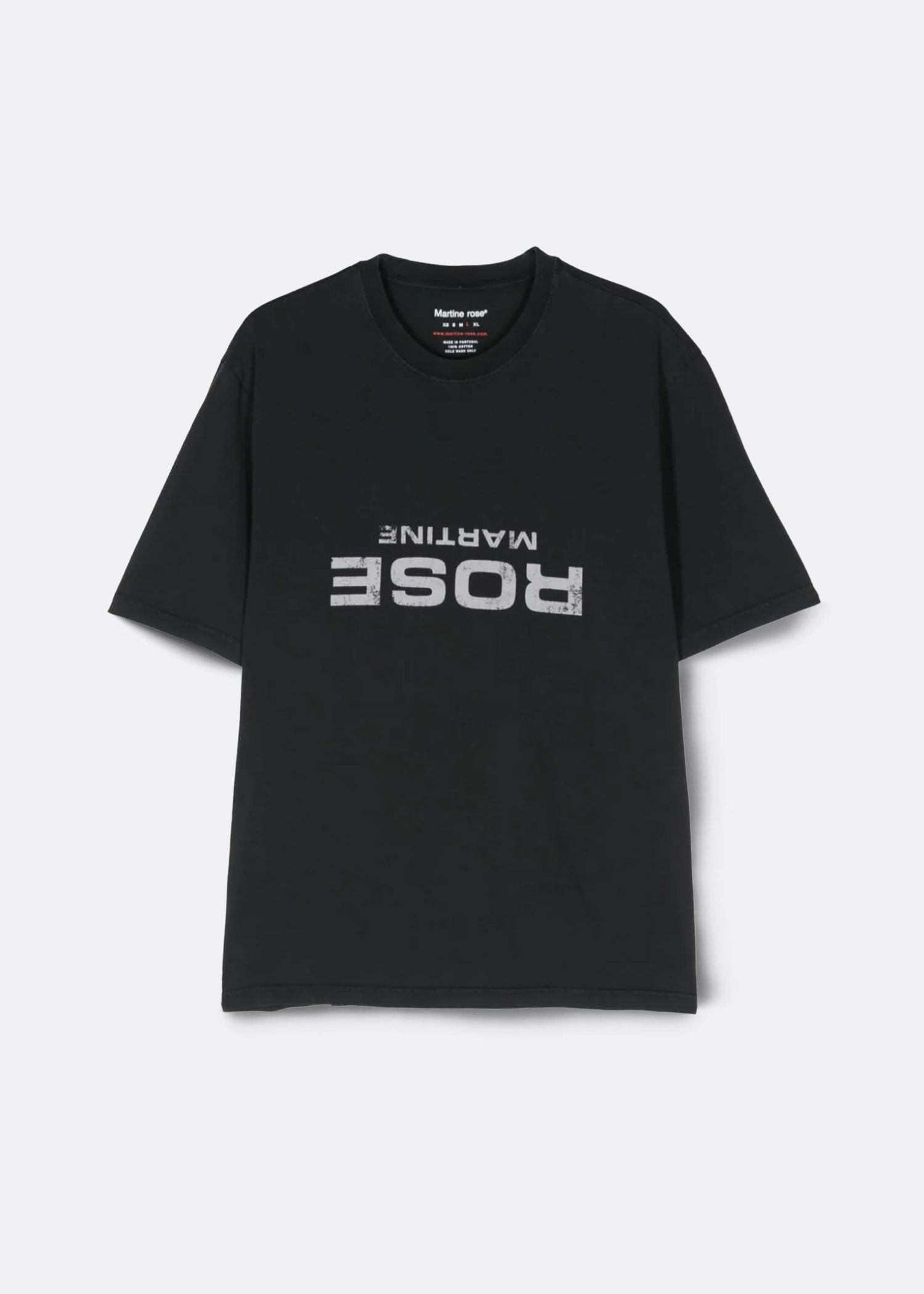 Martine Rose Black Classic Logo Print T-shirt