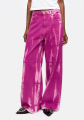 GANNI Purple Overdyed Denim Tousers