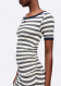 GANNI Striped Rib Dress