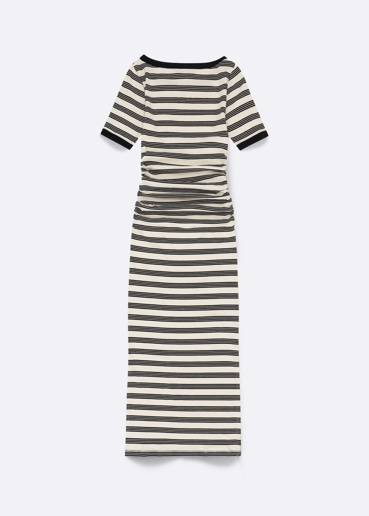 GANNI Striped Rib Dress
