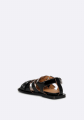 GANNI Buckle Flat Strap Naplack Sandaler GANNI Buckle Flat Strap Naplack Sandaler